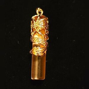 VTG 925 Dragon Wrap Over Glass Name Pendant